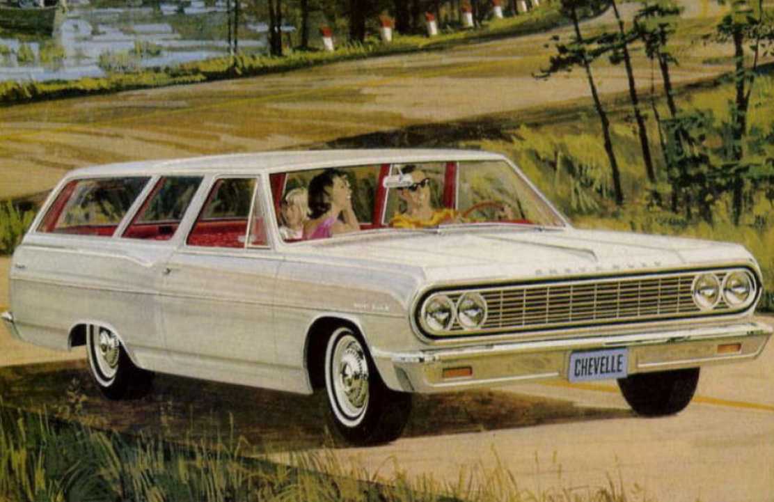 Chevrolet Chevelle 300 2-door Wagon 4.6 V8 223hp, 1964