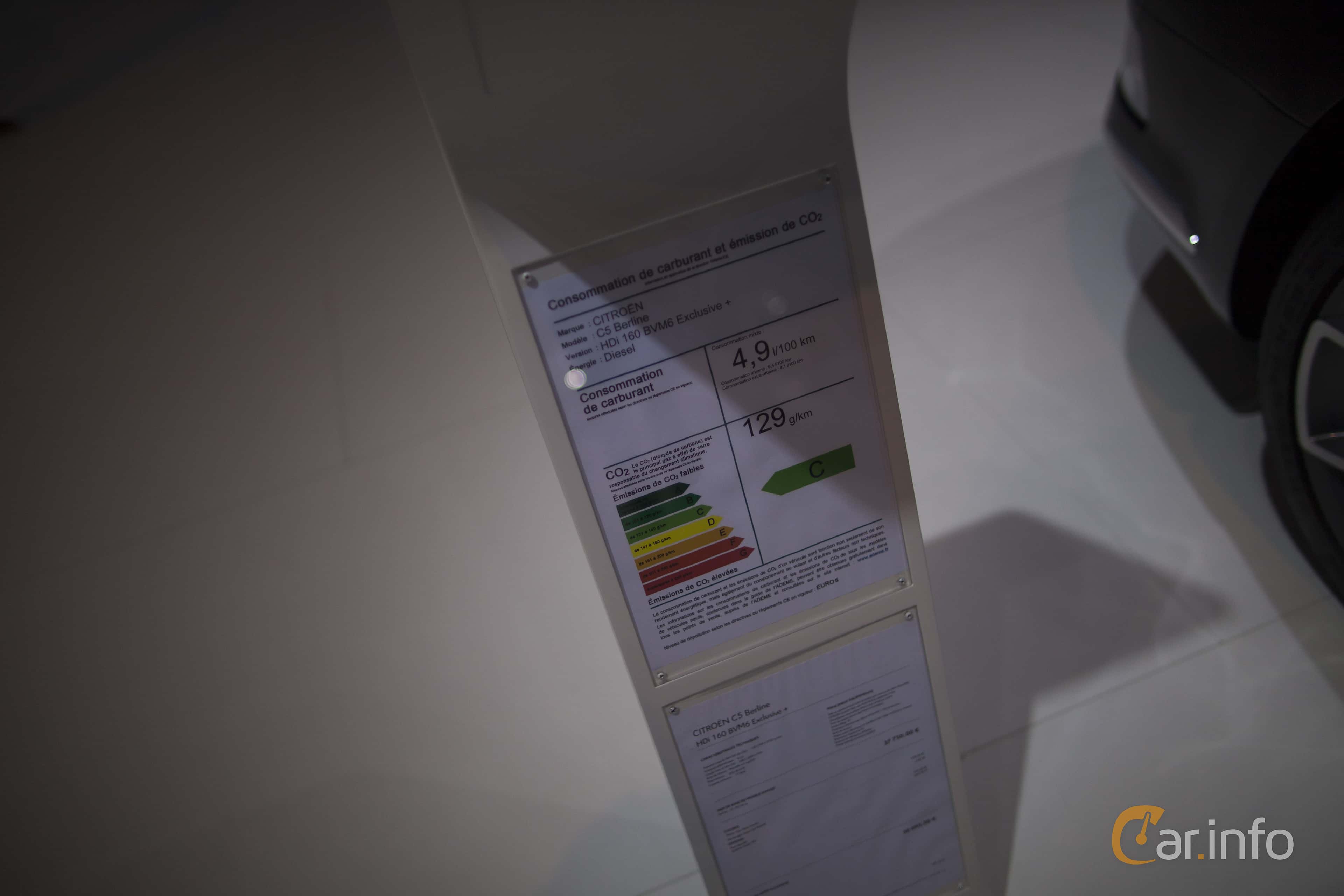 Citroën C5 Sedan 2.0 HDi Manual, 163hp, 2015