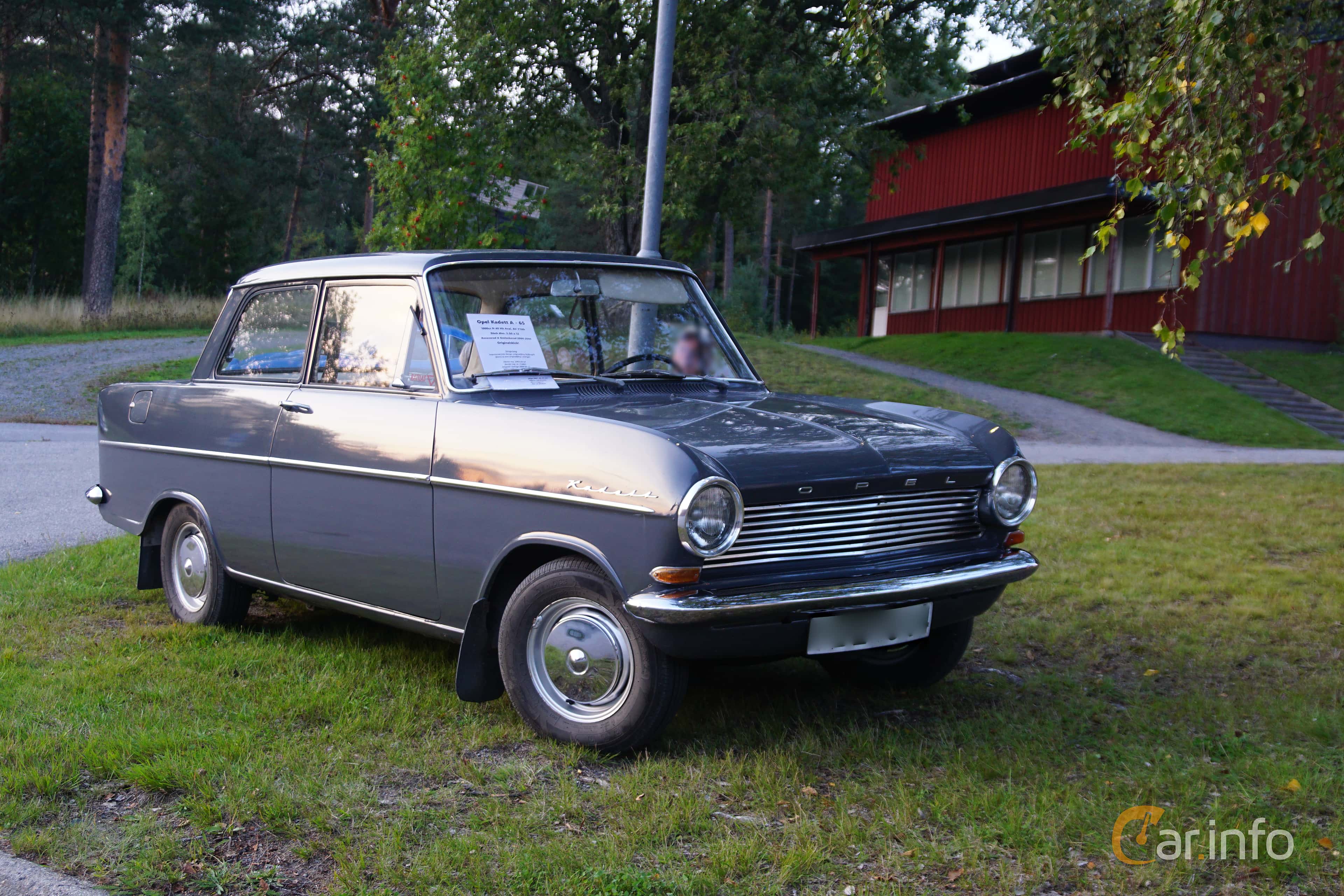 Opel Kadett 1100 2-door Limousine 1.1 Manual, 45hp, 1965