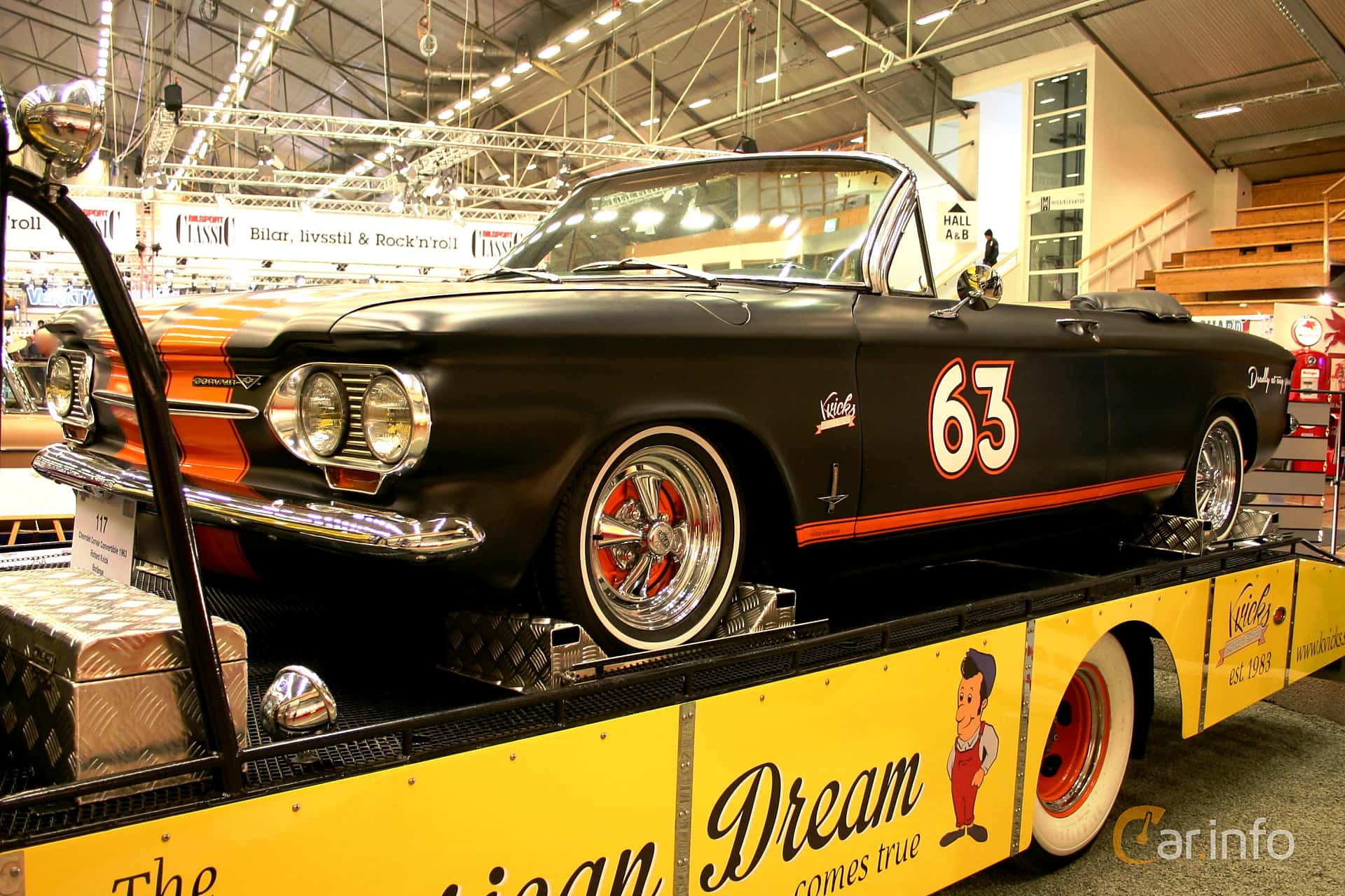 Chevrolet Corvair Monza Convertible 2.4 H6 Powerglide, 103hp, 1963