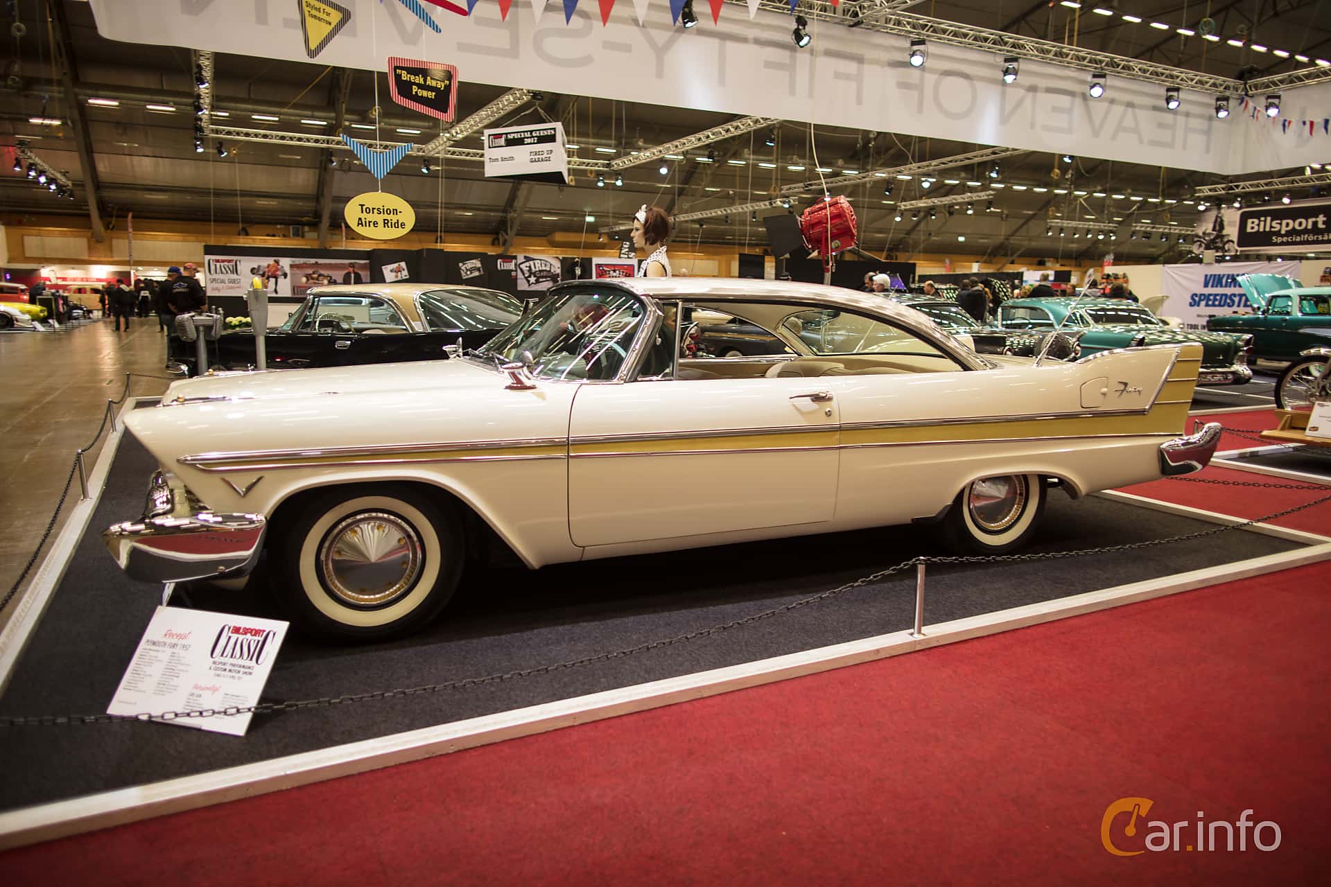Plymouth Fury 5.2 V8 TorqueFlite, 294hp, 1957
