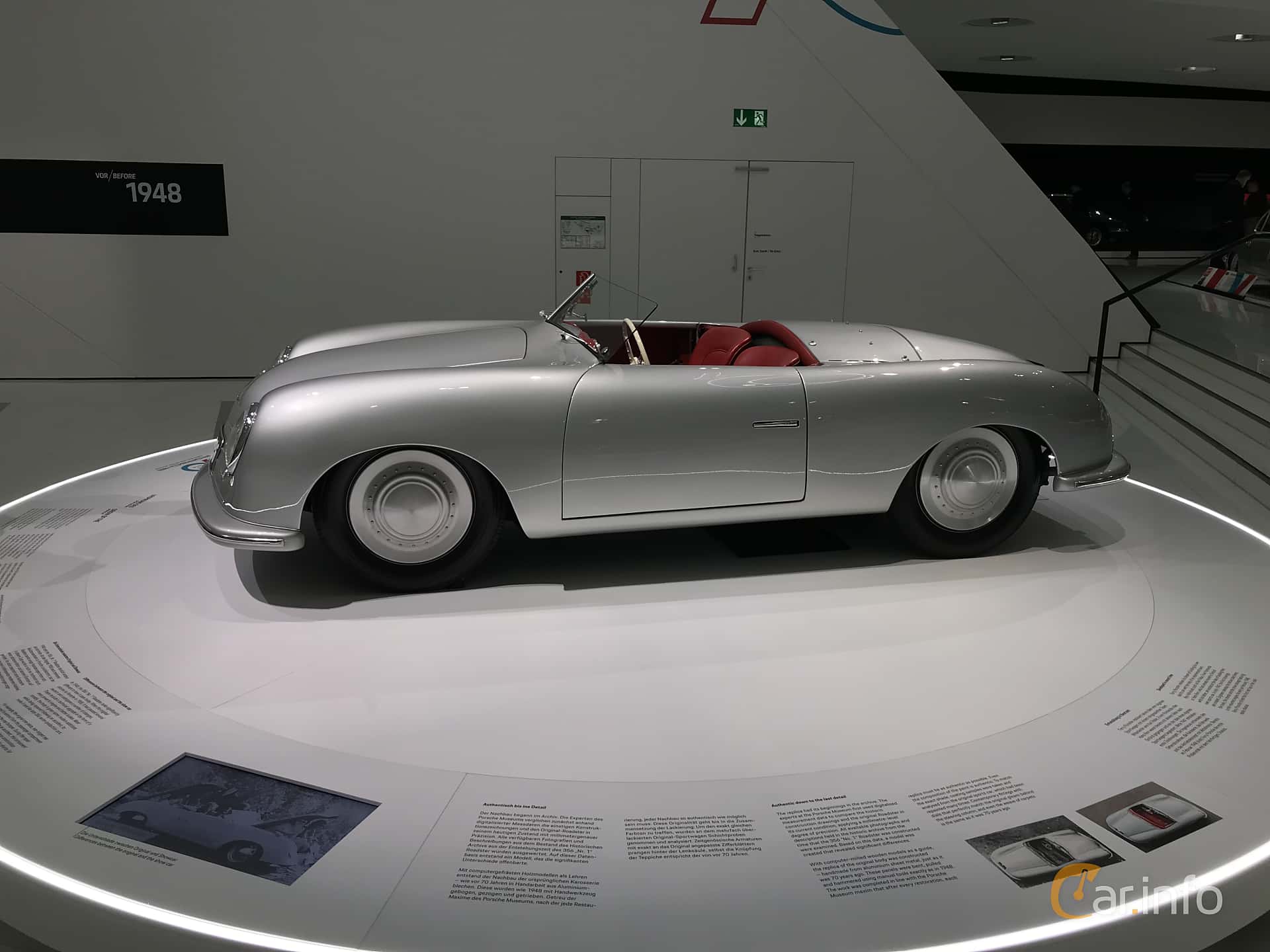 Porsche 356 Nr. 1 Roadster 1.1 Manual, 35hp, 1948